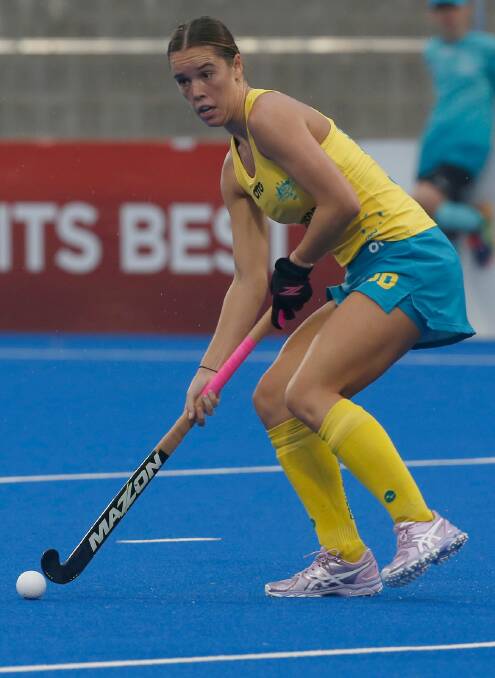 Grace Stewart will do everything in her power to be in the Hockeyroos' Olympic Games squad for 2021. Photo: Hockey Australia