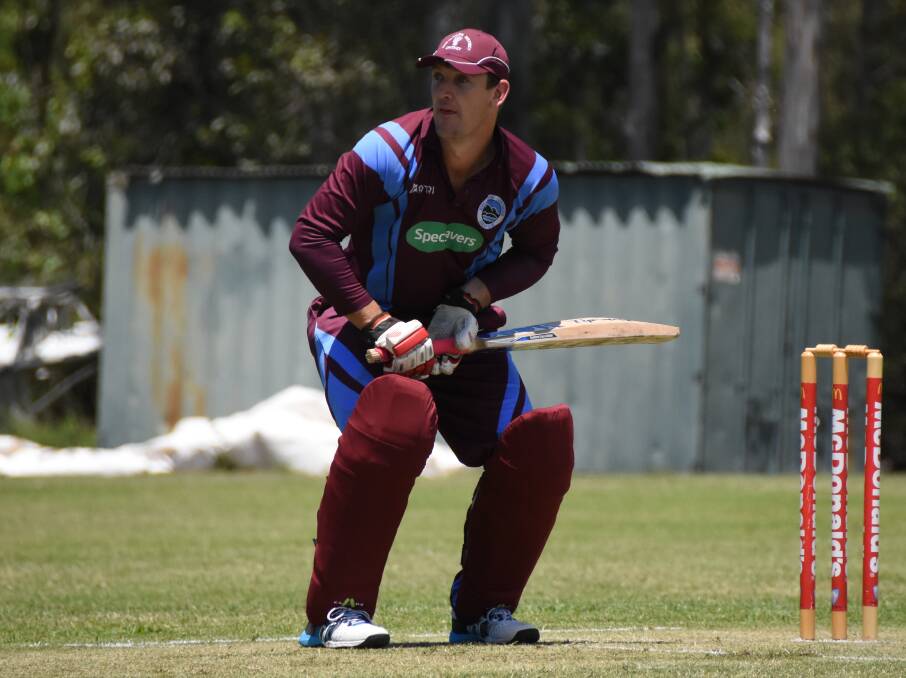 LEADING BY EXAMPLE: North Nowra-Cambewarra skipper Justin Weller scored 13 runs and took three wickets in Saturday's win at the Bernie Regan Sporting Complex. Photo: DAMIAN McGILL