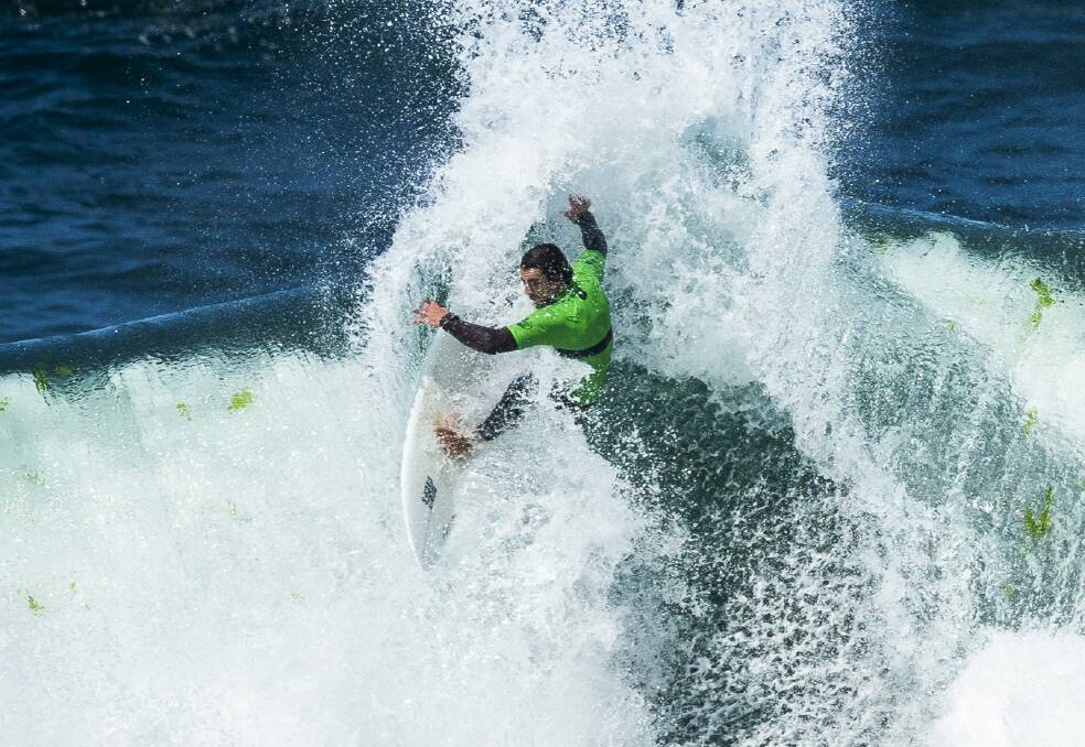 Culburra Beach's Ty Watson at the Pantin Classic Galicia Pro. Photo: WSL/POULLENOT