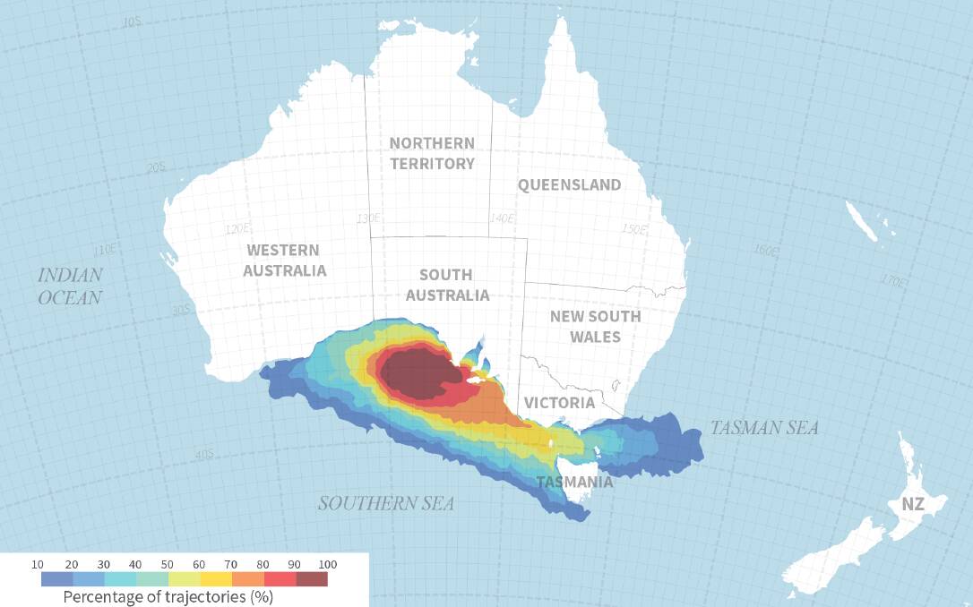 An artist's impression at what impact the oil spill would have on Australia if drilling is allowed to start. Photo: Great Australian Bight Alliance