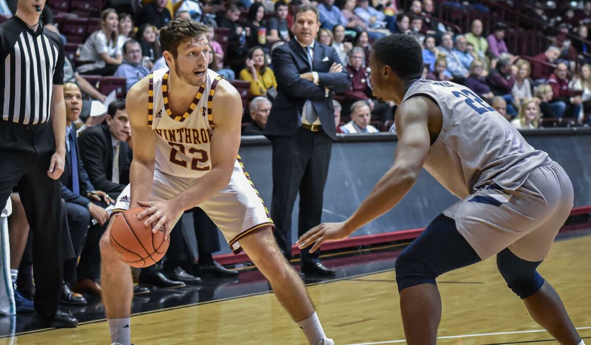 Kyle Zunic and his Winthrop side will tip-off their 2020-21 season on November 29. Photo: Eagles Media