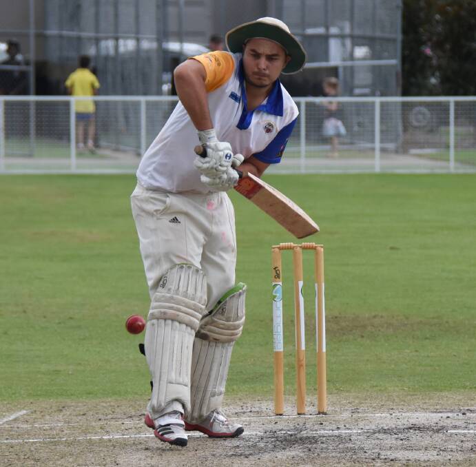 MISSED OPPORTUNITY: Bomaderry's Michael Coulter fell one run short of a well deserved century on Saturday against Nowra. Photo: COURTNEY WARD