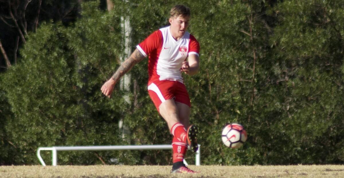 Goal scorer: First grade's Connor MacQueen secured the Basin's 1-nil victory over Shoalhaven Heads-Berry. 