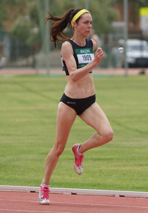 Quick smart: Erin Smart broke her own Nowra Athletics Club 400m record last week clocking 1 minute 1.66 seconds.