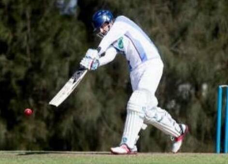 MAN IN FORM: North Nowra-Cambewarra's James Biggs hit 26 boundaries and one six on his way to scoring 150 on Saturday. Photo: GIANT PICTURES