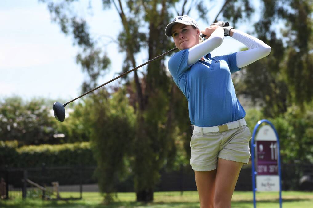 Milton's Kelsey Bennett competes at the Women's NSW Open earlier in the year at Dubbo. Photo: David Tease/Golf NSW