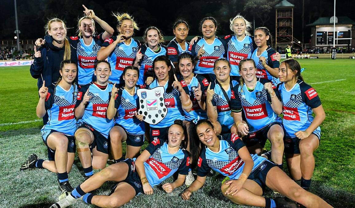 THE NSW under 18s side after their win against Queensland. Photo: Women's Rugby League