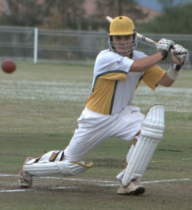 Shoalhaven Ex-Servicemens' Daniel Gleeson keeps his eye on the ball after playing a shot: Photo: Robert Crawford
