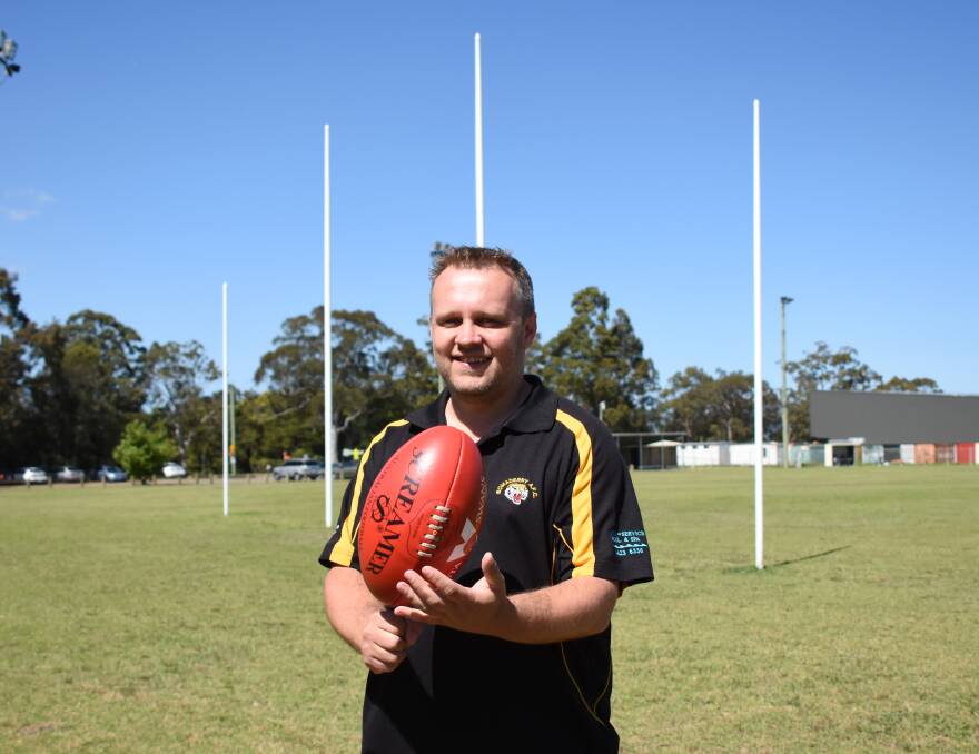 EXCITING NEW CHALLENGE: Matt Barnes has been named the coach of the Bomaderry Tigers first grade men's side, for the 2019 AFL South Coast season. Photo: COURTNEY WARD