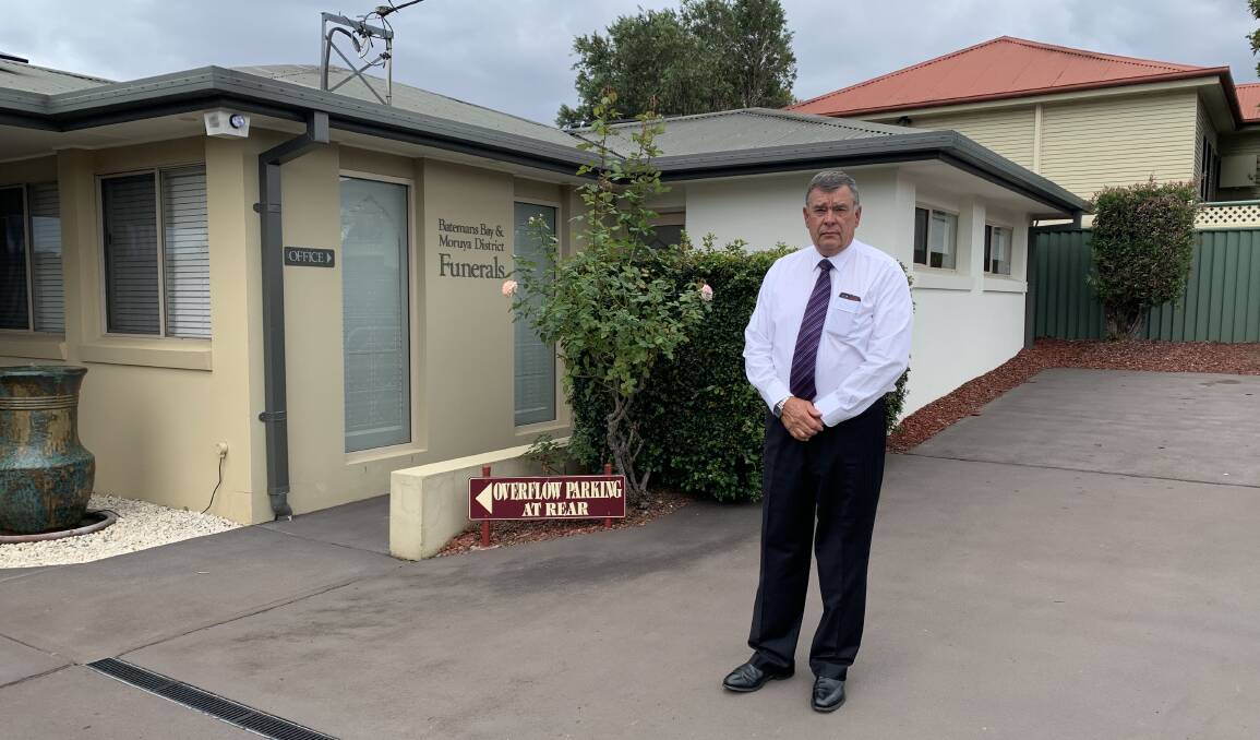 General manager Mark Hewson of Batemans Bay, Moruya and Narooma District Funerals. Picture: Supplied. 
