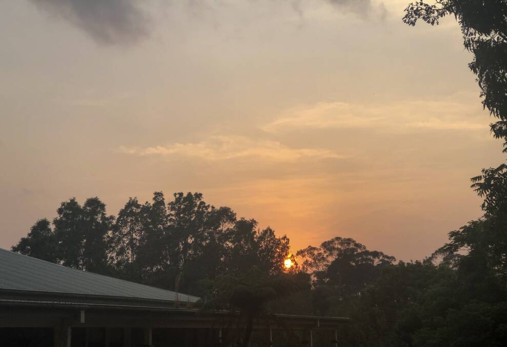 SMOKY SUNRISE: Air quality is expected to be poor over the next few days. Photo: John Hanscombe