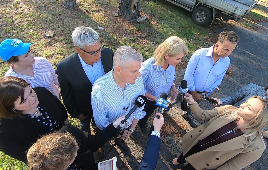 FEVER PITCH: Deputy Prime Minister Michael McCormack commits to an 80-20 funding split for the Princes Highway south of Nowra. 