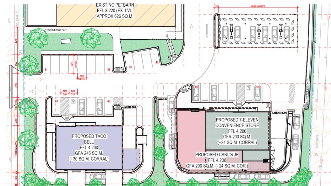 FAST FOOD: The proposed laout of the Worrigee Street site.