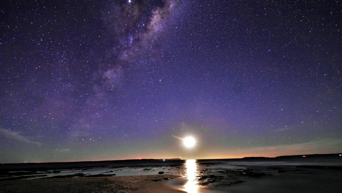 PIC OF THE DAY: Moonrise and Milky Way over Jervis Bay by Dannie & Matt Connolly Photography. Send photos to editor.scregister@fairfaxmedia.com.au