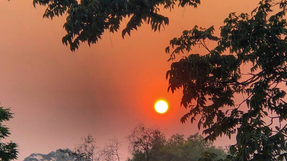 PIC OF THE DAY: Red dawn over Shoalhaven as smoke blankets the region. Email your photos to editor@southcoastregister.com.au