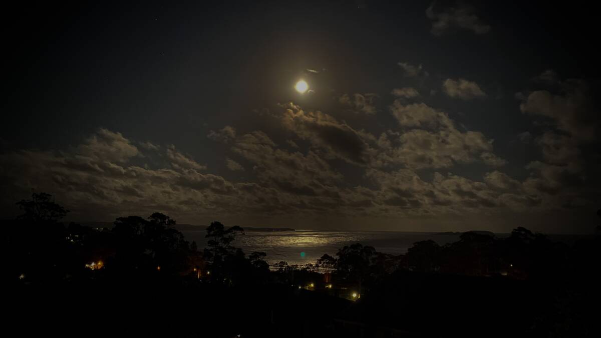 PIC OF THE DAY: Once in a blue moon by John Hanscombe. Email your photos to editor@southcoastregister.com.au