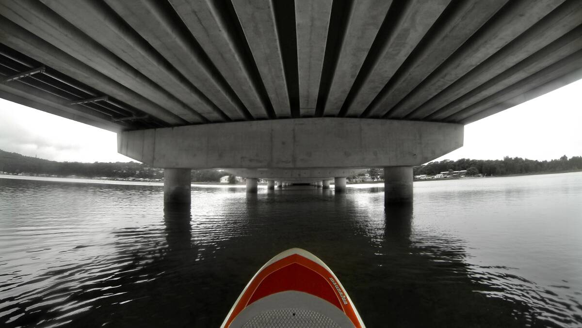 PIC OF THE DAY: John Veage snapped this shot under the new Burrill Lake Bridge. Send your photographs to john.hanscombe@fairfaxmedia.com.au. 