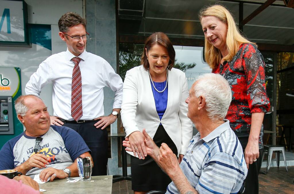 ROAD FOCUS: Labor's Gilmore candidate Fiona Phillips, centre, is working to get Shadow Infrastructure Minister Anthony Albanese to visit the electorate to discuss Princes Highway upgrades.  