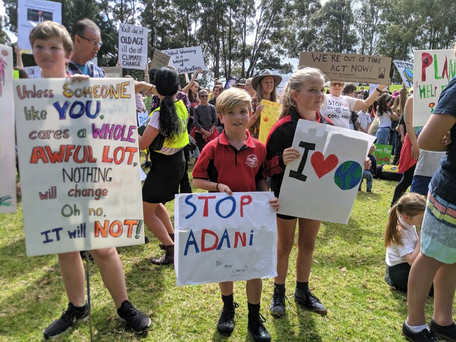 PIC OF THE DAY: Climate strikers. Send your photos to john.hanscombe@southcoastregister.com.au