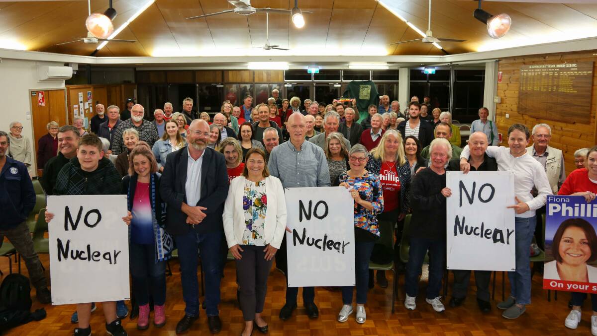 NUCLEAR REACTION: Midnight Oil frontman and former environment minister Peter Garrett at the Labor forum in Huskisson. Photo: supplied.