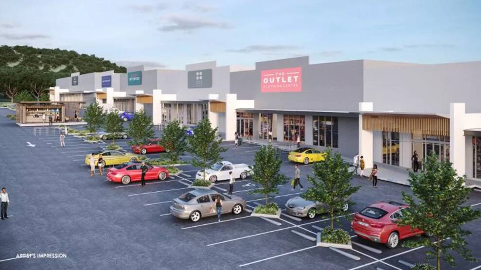 An artist's impression of a 10-unit development that will include a Spotlight outlet as well as Anaconda and Supercheap Auto stores. Picture from Knight Frank