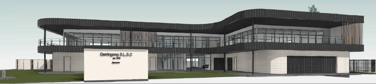 An artist's impression of the planned new Gerringong Surf Life-Saving Club's clubhouse.