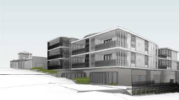 Plans: An artist's impression of a proposed multi-storey commercial and residential development in Blackwood Street, Gerringong. Picture: PSEC Project Services