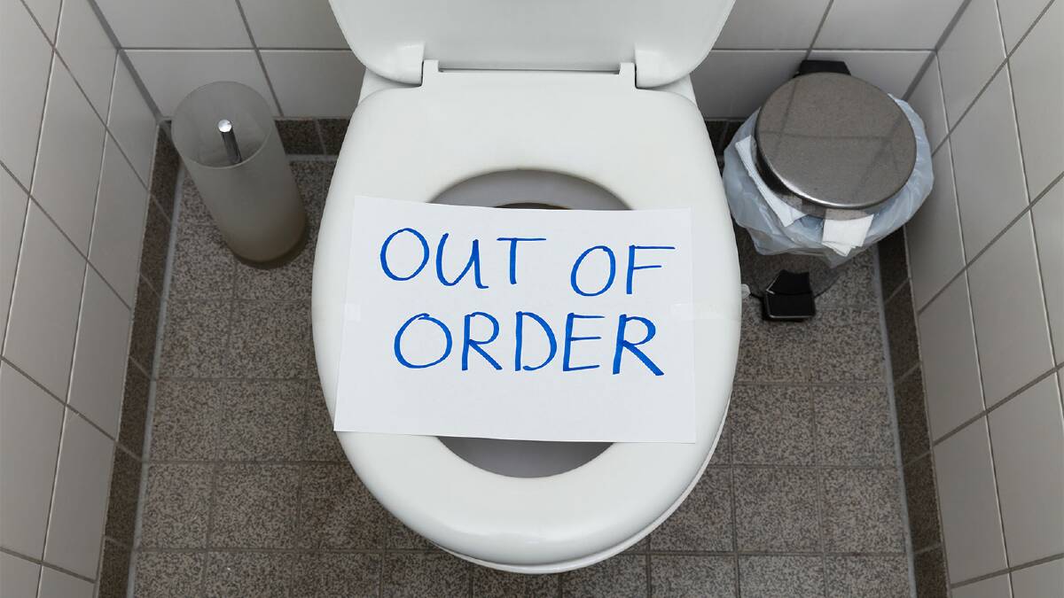 The apprentice plumber caused the toilets to flood. This is a file image.