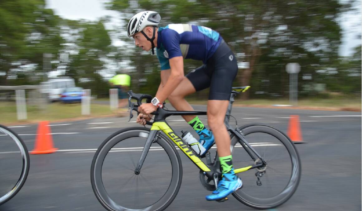 Nowra's Brooklyn Henry has been rewarded for his dedication to triathlon.