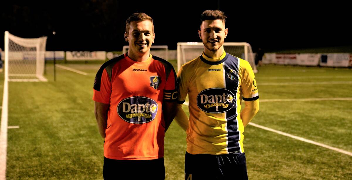 Matt White (left) and Matt Mazevski have both been at South Coast Flame since the club's inception in 2017. Photo: Ben Caban