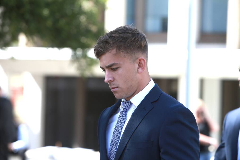 Callan Sinclair at Wollongong courthouse on Monday. Picture: Sylvia Liber
