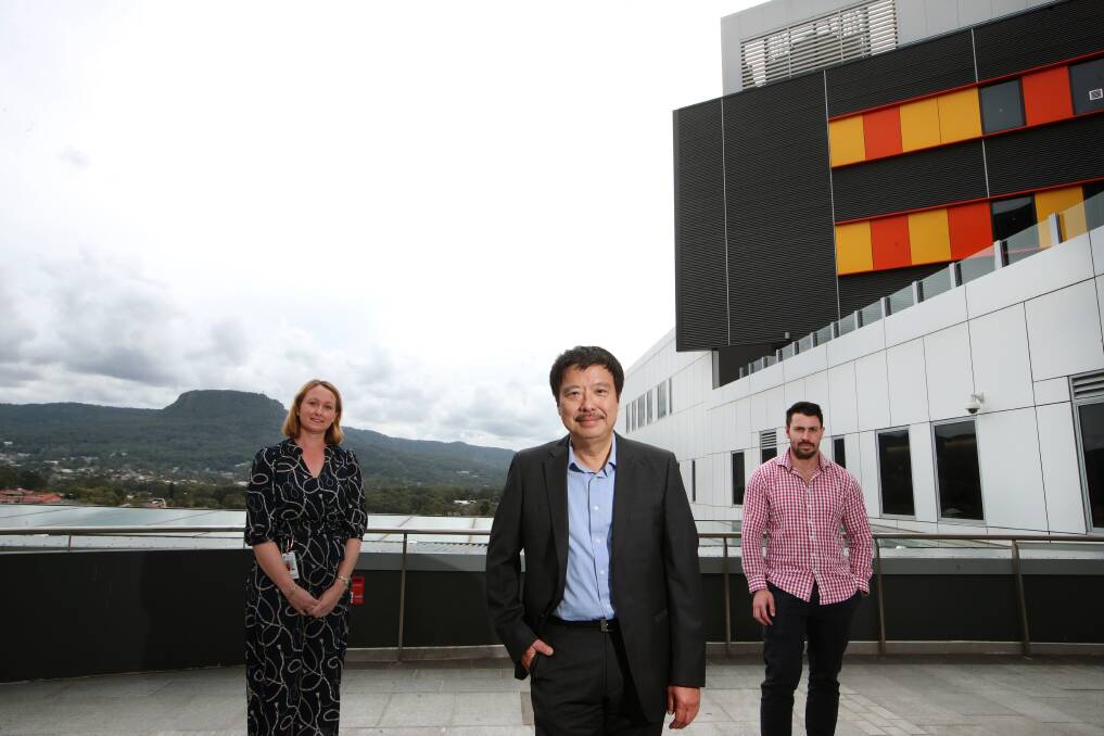 Dr Lyndel Hewitt (L-R), Dr Stuart Tan and Dr Dante Risi are investigating the long term health impacts of COVID-19. Picture: Sylvia Liber