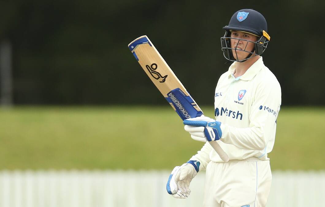 Matthew Gilkes scored back-to-back half centuries in last week's draw against Queensland. Photo: Cricket NSW