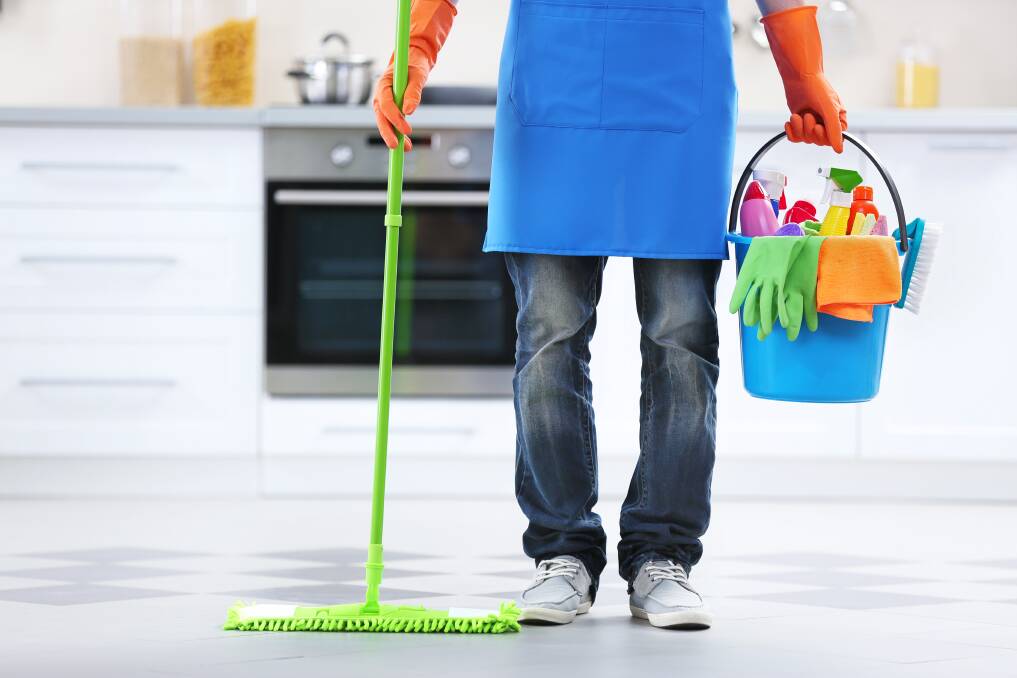 Spring cleaning: Get out your mop and bucket.