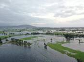 Pic of the week: Floodwaters over the Shoalhaven floodplain, to the east of Nowra looking north towards Coolangatta Mountain. Photo: Nick Crawford