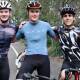 Josh Ludman (right) won the St George Cycling Club's handicap race at Oatley park on Saturday. Photos supplied