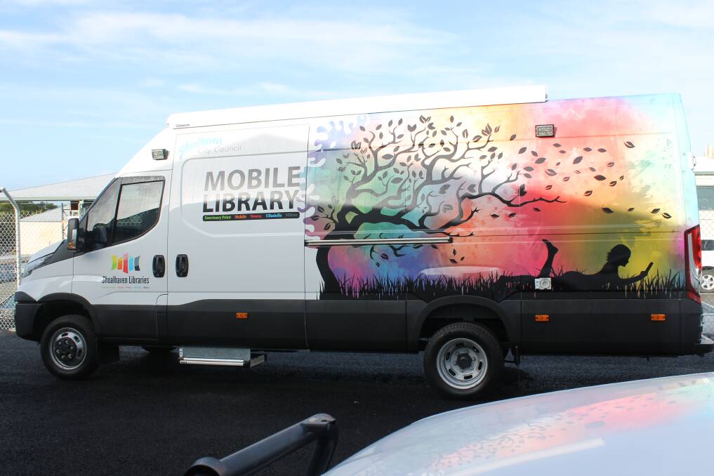 ON THE ROAD: The new mobile library van will hold up to 1000 items such as books, CDs and DVDs.