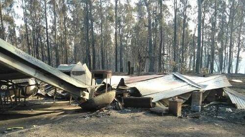 The Yarnolds lost their property to a bushfire in November last year.
