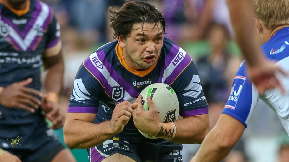 Brandon Smith: a season left at the Storm. Apparently. Photo: NRL Imagery