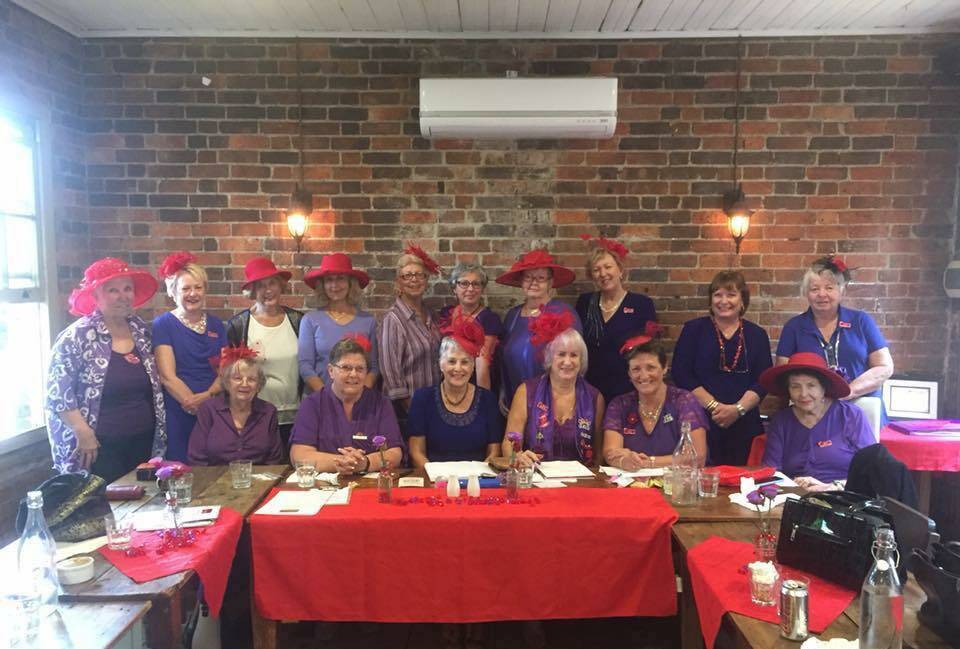 The Red Hat Society's Diamond Dazzlers. 