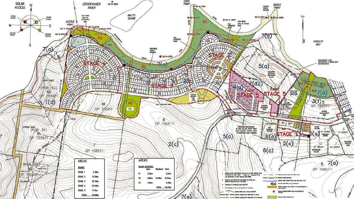 The proposed West Culburra development.