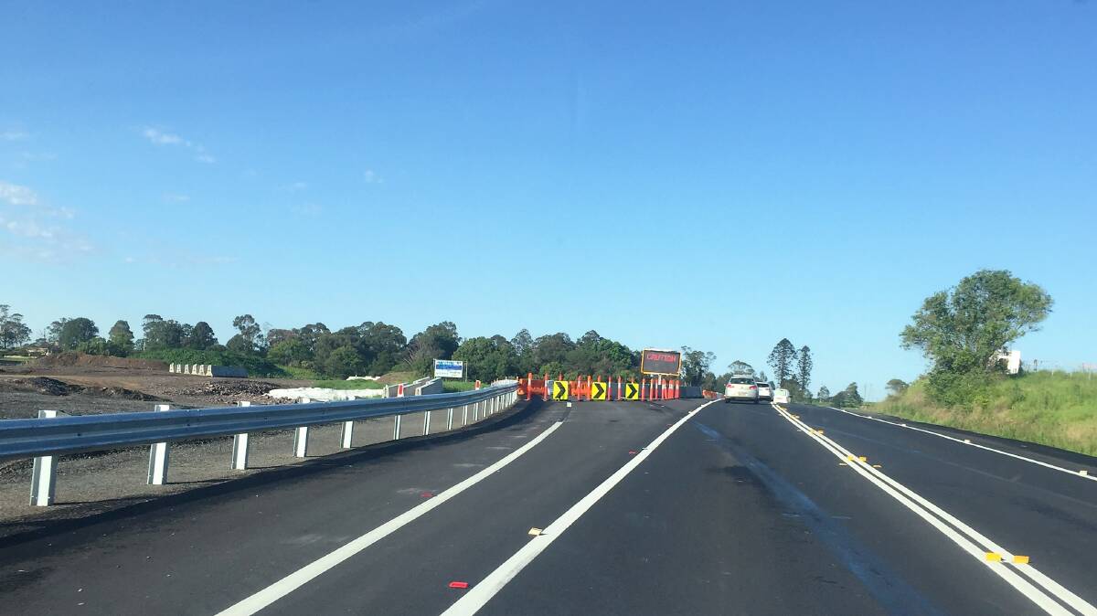 The sidetrack on the Princes Highway at Jaspers Brush is currently closed. 
