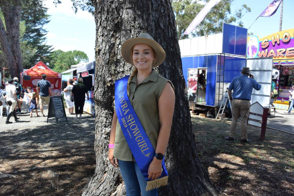 2019 Nowra Showgirl Chloe Bishop at the Show on February 8. 