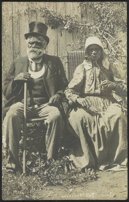 King Billy and his Queen Mary Carpenter, photo taken by C S Moss. 