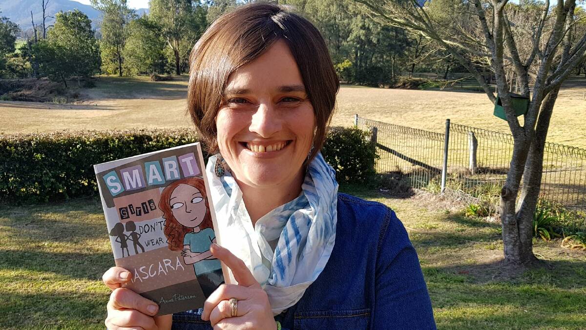 BOOK LAUNCH: Kangaroo Valley author Cecily Paterson with her new children's novel, Smart Girls Don't Wear Mascara. 