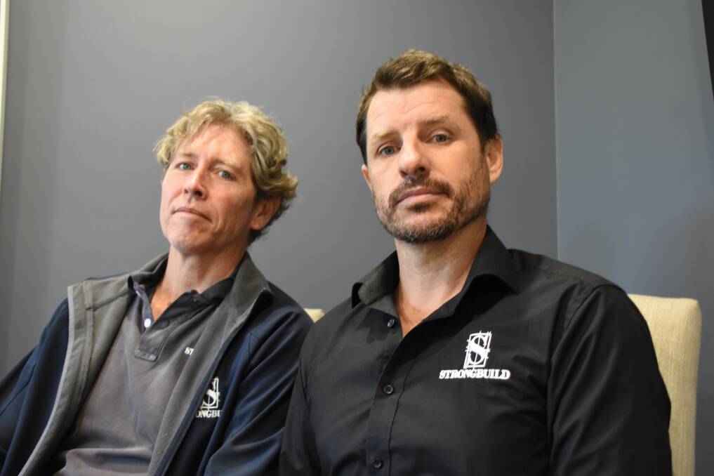 StrongBuild's Chris Francis and Jamie Strong said they deeply apologised to their staff, clients and subcontractors. 