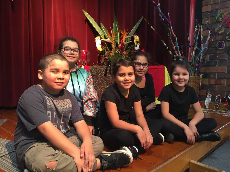 NAIDOC WEEK 2018: St Michael's students Jackson Wellington, Sophie Weller, Jayla Booth, Keona Ardler and Nevaeh Deaves featured in the Naidoc video made by Catholic Education Diocese of Wollongong. 