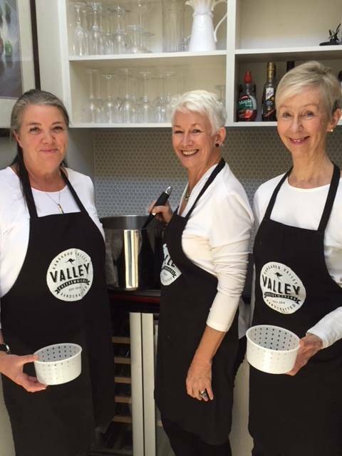 The Valley Cheesemakers Kathy Harrington, Rosie Johnson and Jan Watson hope to create a new world record in February next year. 