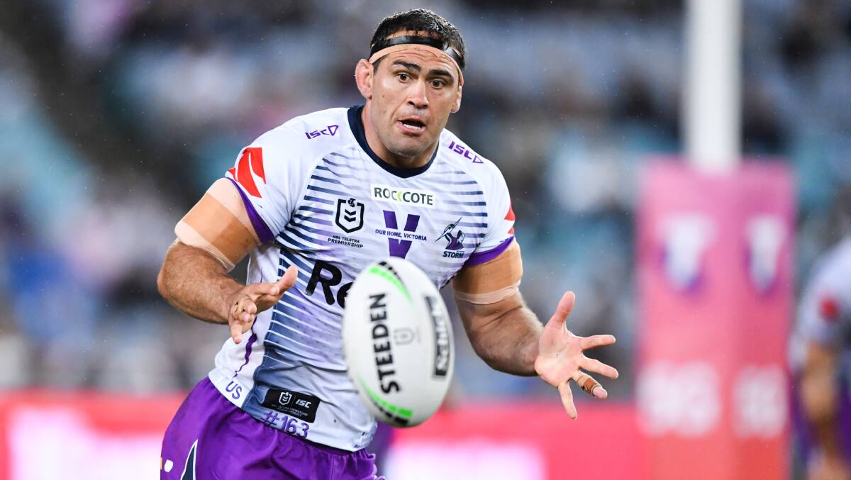 Dale Finucane was impressive off the bench for the Storm in Sunday's grand final. Picture: NRL Imagery/Gregg Porteous.