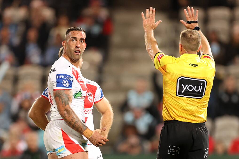Paul Vaughan has been sacked by the St George Illawarra Dragons. Photo: Mark Kolbe